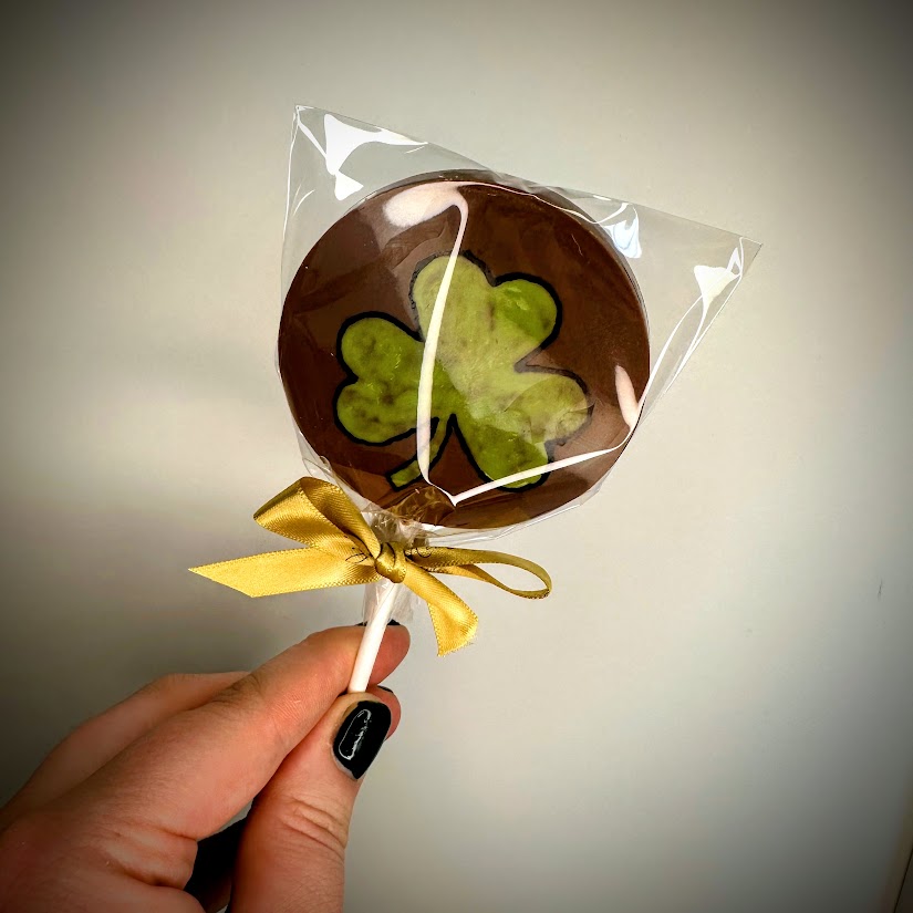 Shamrock Chocolate Lollies