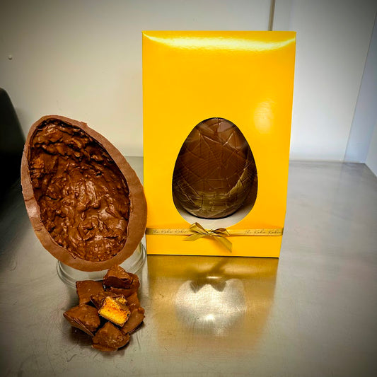Chocolate Honeycomb Easter Egg