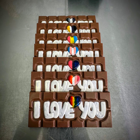 PRIDE 'I Love You' Chocolate Bars